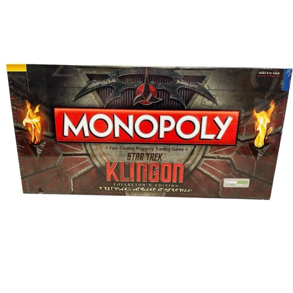 Monopoly Star Trek Klingon Collector's Edition Board Game New Sealed Adult Game